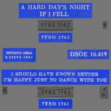 sp165 - 01 A HARD DAY'S NIGHT / IF I FELL / I SHOULD HAVE KNOWN BETTER / I'M HAPPY JUST TO DANCE WITH YOU - DSOE 16.619 - pic 1