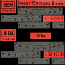 Beatles Discography DDR 060 SWEET GEORGIA BROWN / WHY - AMIGA - 4 50 471 A - pic 5