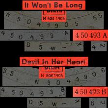 Beatles Discography DDR 065 IT WON'T BE LONG / DEVIL IN HER HEART - AMIGA - 4 50 493 A  - pic 5