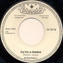 0050 / Why / Cry For A Shadow / Polydor 24 757 promo but unreleased   - pic 4
