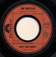 0145 /  Ain't She Sweet / Cry For A Shadow / Polydor 2814 043 - pic 1