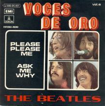 SPAIN 1963 04 30 - PLEASE PLEASE ME ⁄ ASK ME WHY - SLEEVE 14 LABEL G 2 - 1 J 006-04.451 M - pic 1