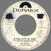 ITALY 1964 13 02 - AIN'T SHE SWEET / IF YOU LOVE ME, BABY - POLYDOR - NH 52 317 - pic 5