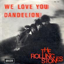 THE ROLLING STONES - WE LOVE YOU - BELGIUM - DECCA - 26.132 - pic 1