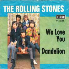 THE ROLLING STONES - WE LOVE YOU - GERMANY - DECCA - DL 25 3062 - XDR 41 128 - pic 1
