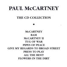 1993 06 07 PAUL McCARTNEY - THE CD COLLECTION BOX / FLOWERS IN THE DIRT BOOKLET - pic 6