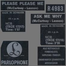 Beatles Discography Denmark dk01a-b Please Please Me ⁄ Ask Me Why - Parlophone R 4983 - pic 7