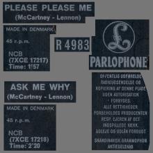 Beatles Discography Denmark dk01a-b Please Please Me ⁄ Ask Me Why - Parlophone R 4983 - pic 11