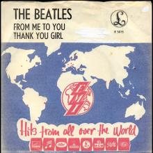 Beatles Discography Denmark dk02a From Me To You ⁄ Thank You Girl - Parlophone R 5015 - pic 1