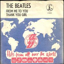 Beatles Discography Denmark dk02a From Me To You ⁄ Thank You Girl - Parlophone R 5015 - pic 2