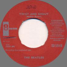 Beatles Discography Denmark dk03a-b-c Twist And Shout ⁄ Boys - Odeon SD 5946 - pic 7