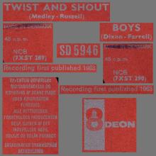 Beatles Discography Denmark dk03a-b-c Twist And Shout ⁄ Boys - Odeon SD 5946 - pic 13
