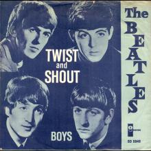Beatles Discography Denmark dk03a-b-c Twist And Shout ⁄ Boys - Odeon SD 5946 - pic 1