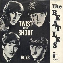 Beatles Discography Denmark dk03a-b-c Twist And Shout ⁄ Boys - Odeon SD 5946 - pic 1