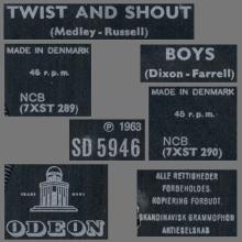 Beatles Discography Denmark dk03a-b-c Twist And Shout ⁄ Boys - Odeon SD 5946 - pic 15