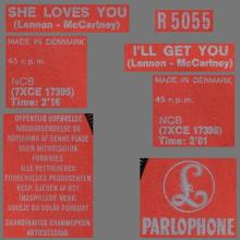 Beatles Discography Denmark dk04a-b She Loves You ⁄ I'll Get You - Parlophone R 5055  - pic 5