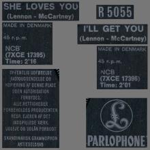 Beatles Discography Denmark dk04a-b She Loves You ⁄ I'll Get You - Parlophone R 5055  - pic 9