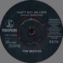 Beatles Discography Denmark dk06a Can't Buy Me Love / You Can't Do That - Parlophone R 5114 - pic 1