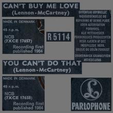 Beatles Discography Denmark dk06a Can't Buy Me Love / You Can't Do That - Parlophone R 5114 - pic 5