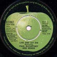 dk07a Live And Let Die ⁄ I Lie Around R 5987 - pic 5