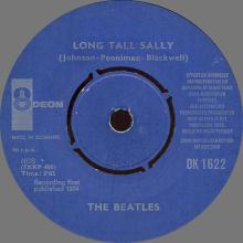 Beatles Discography Denmark dk09a-b  Long Tall Sally ⁄ I Call Your Name - Odeon DK 1622 - pic 5