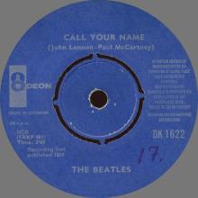 Beatles Discography Denmark dk09a-b  Long Tall Sally ⁄ I Call Your Name - Odeon DK 1622 - pic 6