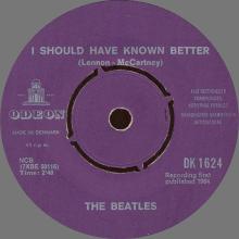 Beatles Discography Denmark dk11a-b-c I Should Have Known Better ⁄ Tell Me Why - Odeon DK 1624 - pic 7