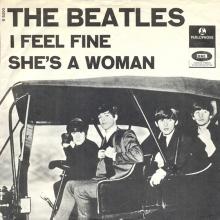 Beatles Discography Denmark dk12a-b-c I Feel Fine ⁄ She's A Woman - Parlophone R 5200 - pic 1