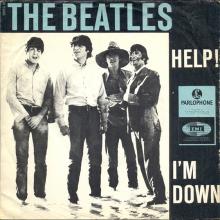 Beatles Discography Denmark dk14a-b Help! ⁄ I'm Down - Parlophone R 5305 - pic 1