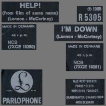 Beatles Discography Denmark dk14a-b Help! ⁄ I'm Down - Parlophone R 5305 - pic 10