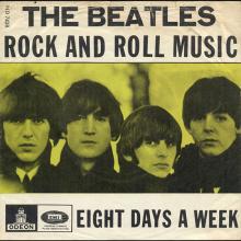 Beatles Discography Denmark dk16a Rock And Roll Music ⁄ Eight Days A Week - Odeon ND 7438 - pic 1