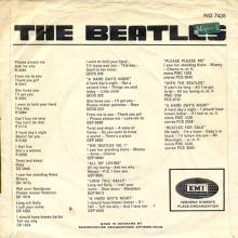 Beatles Discography Denmark dk16a Rock And Roll Music ⁄ Eight Days A Week - Odeon ND 7438 - pic 2