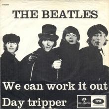 Beatles Discography Denmark dk17a We Can Work It Out ⁄ Day Tripper - Parlophone R 5389 - pic 1