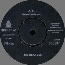 Beatles Discography Denmark dk18a Michelle ⁄ Girl - Odeon SD 5987 - pic 1