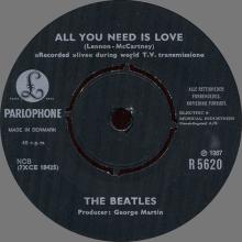 Beatles Discography Denmark dk22a-b All You Need Is Love ⁄ Baby, You're A Rich Man - Parlophone R 5620  - pic 5
