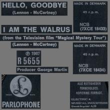 Beatles Discography Denmark dk23a-b Hello, Goodbye ⁄ I Am The Walrus - Parlophone R 5655 - pic 9