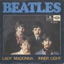 Beatles Discography Denmark dk24a Lady Madonna ⁄ Inner Light - Parlophone R 5675 - pic 2