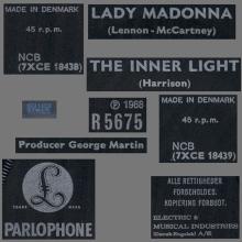 Beatles Discography Denmark dk24a Lady Madonna ⁄ Inner Light - Parlophone R 5675 - pic 5