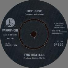 Beatles Discography Denmark dk25a-b-c-d Hey Jude ⁄ Revolution - Parlophone DP 570 - pic 7