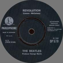 Beatles Discography Denmark dk25a-b-c-d Hey Jude ⁄ Revolution - Parlophone DP 570 - pic 8