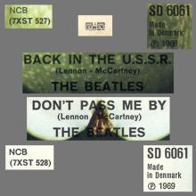 Beatles Discography Denmark dk26a Back In The U.S.S.R  ⁄ Don't Pass Me By - Apple SD 6061 - pic 5