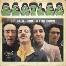 Beatles Discography Denmark dk27a Get Back ⁄ Don't Let Me Down - Apple R 5777 - pic 2