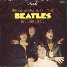 Beatles Discography Denmark dk28a The Ballad Of John And Yoko ⁄ Old Brown Shoe - Apple R 5786  - pic 1