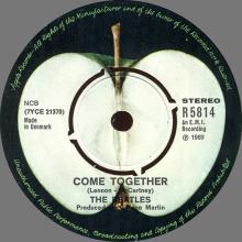 Beatles Discography Denmark dk29a Something ⁄ Come Together - Apple R 5814 - pic 1
