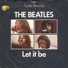 Beatles Discography Denmark dk30a  Let It Be / You Know My Name (Look Up The Number) - Apple R 5833 - pic 1