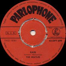 THE BEATLES FINLAND - 021 - 45-DPY 699 - PAPERBACK WRITER ⁄ RAIN - pic 2
