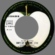 THE BEATLES DISCOGRAPHY FRANCE - OLDIES BUT GOLDIES - 010 L1-P3 - GETBACK / DON'T LET ME DOWN - E 2C 010-04084 - pic 4