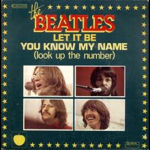 THE BEATLES DISCOGRAPHY FRANCE - OLDIES BUT GOLDIES - 040 L1-P2- LET IT BE/YOU KNOW MY NAME(Look Up The Number) - E 2C 010-04353 - pic 1