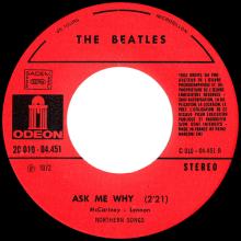 THE BEATLES DISCOGRAPHY FRANCE - OLDIES BUT GOLDIES - 050 L7-P3 - PLEASE PLEASE ME / ASK ME WHY - E 2C 010-04451 - pic 1