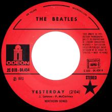 THE BEATLES DISCOGRAPHY FRANCE - OLDIES BUT GOLDIES - 080 L6-P1 - YESTERDAY / THE NIGHT BEFORE - E 2C 010-04454 - pic 1